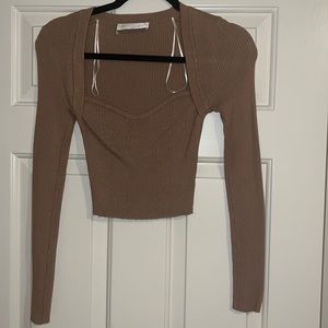Brown sweater top
